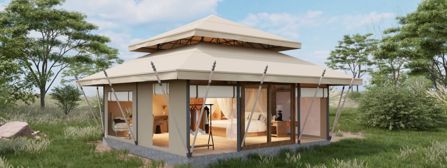 平安县户外野奢帐篷